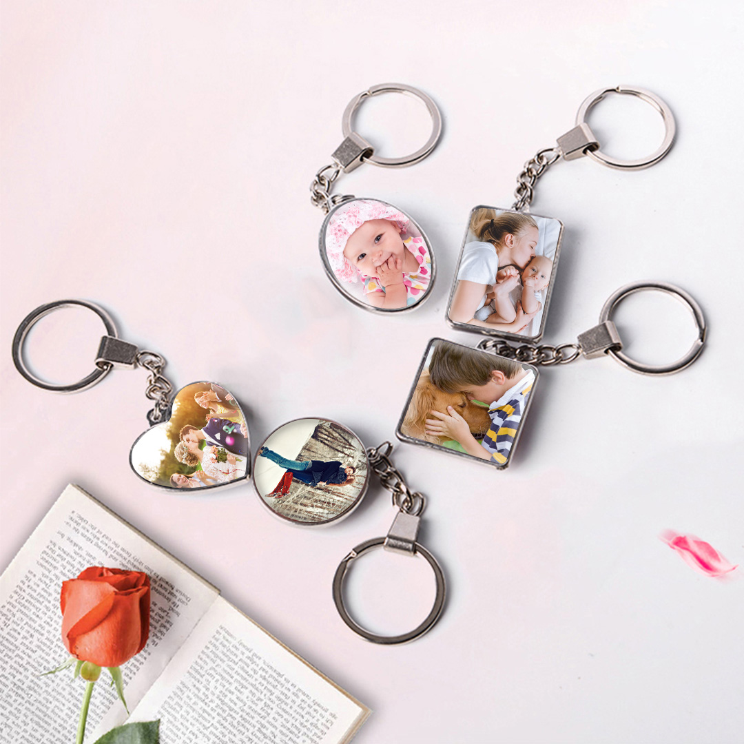 Custom Photo Heart Metal Keychain | Custom Gifts - Create Your Own Gifts