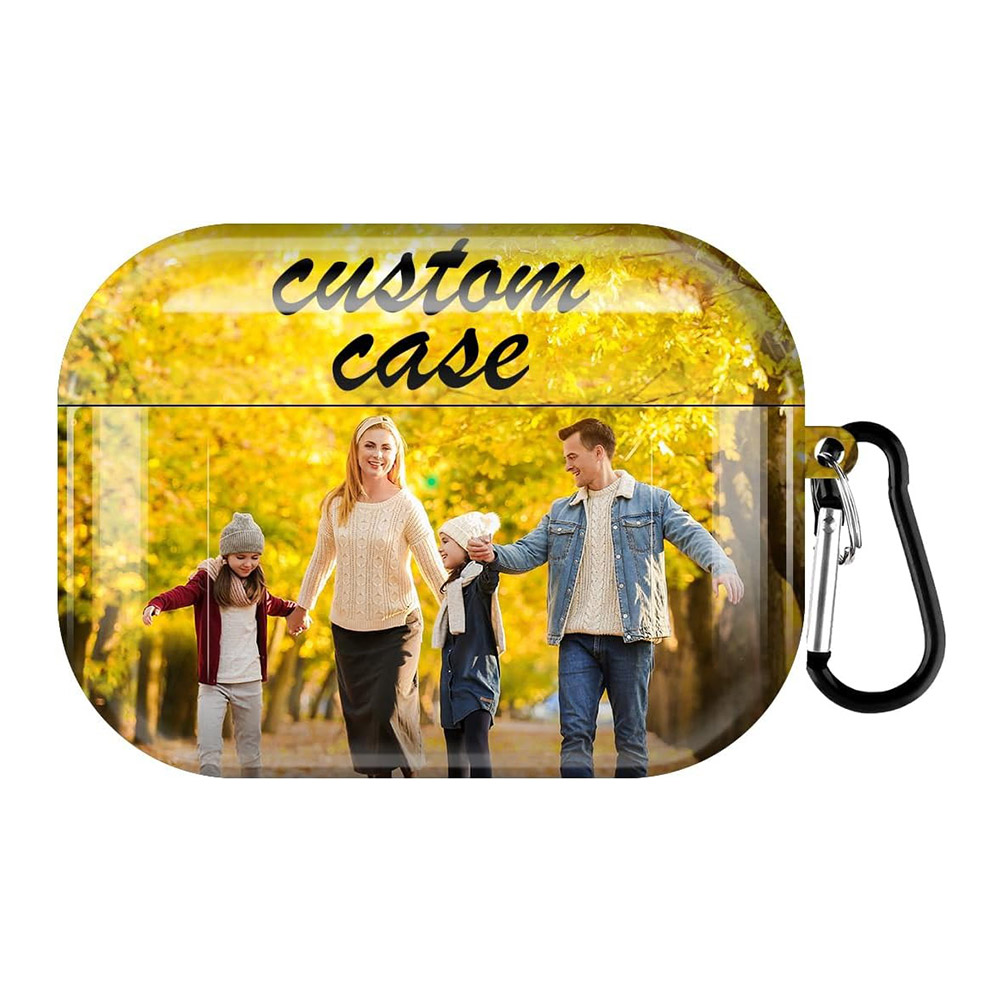 Customize Airpod Case Cover with Your Photo/Text/Name Personalized Airpod Case with Keychain, Personalized Gift