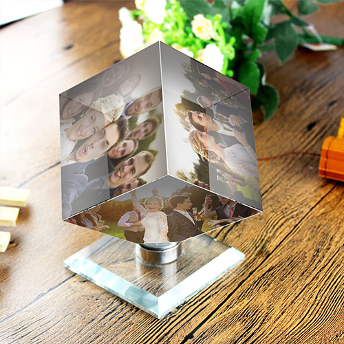 Custom 3D Photo Crystal Cube | Custom Gifts - Create Your Own Gifts