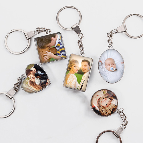 Custom Photo Round Metal Keychain | Custom Gifts - Create Your Own Gifts